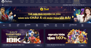 Nhà cái 7ball khuyến mãi phong phú